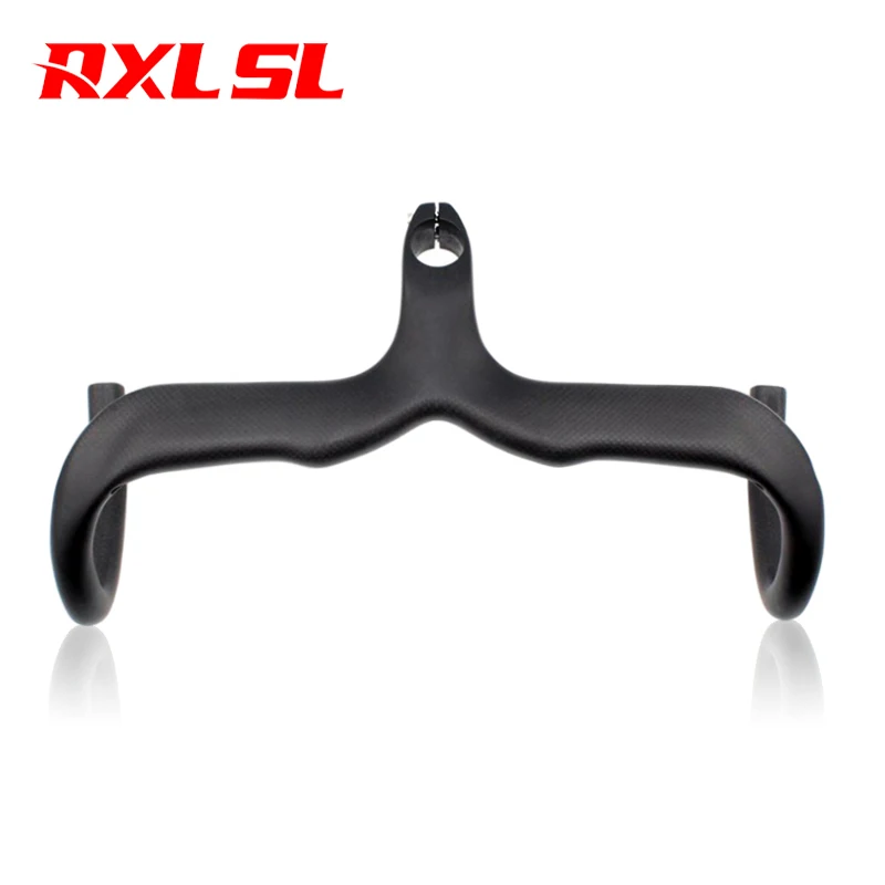 

RXL Bike handlebar, Carbon road handlebar, Integrated Handlebar Carbon, Handlebar bike racing carbon 28.6mm, Bicycle accessories