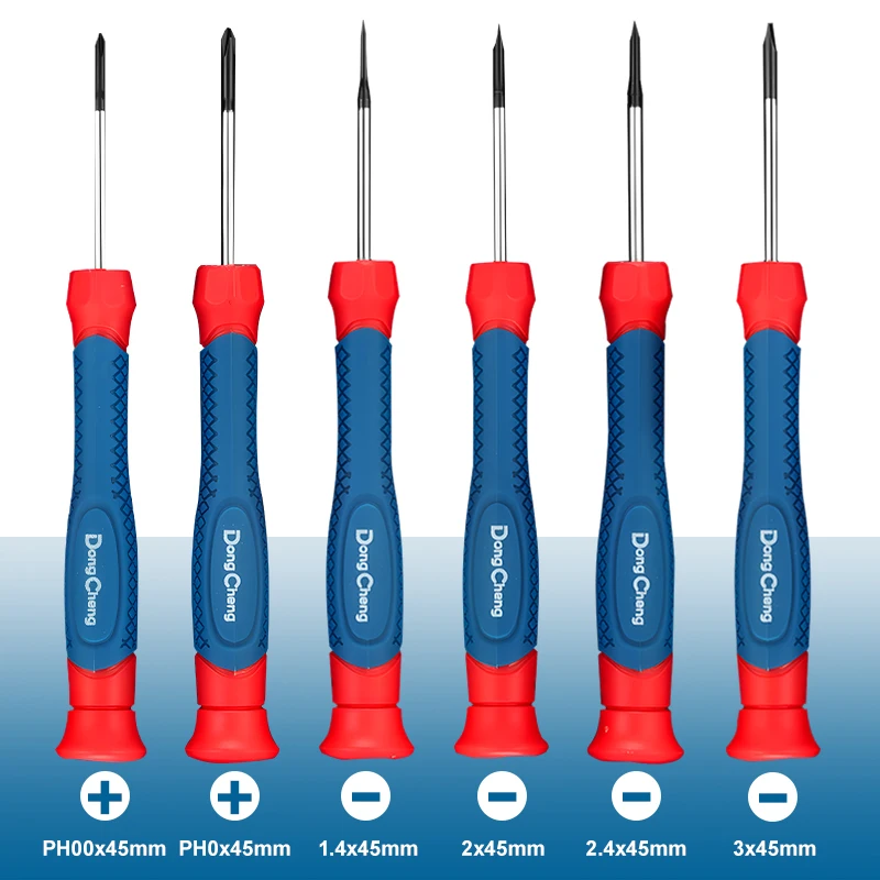 6Pcs Precision Screwdriver Set CR-V Magnetic Tips TPR Handle Mini Repair Tool Kit For Phone Laptop Glasses Electronics