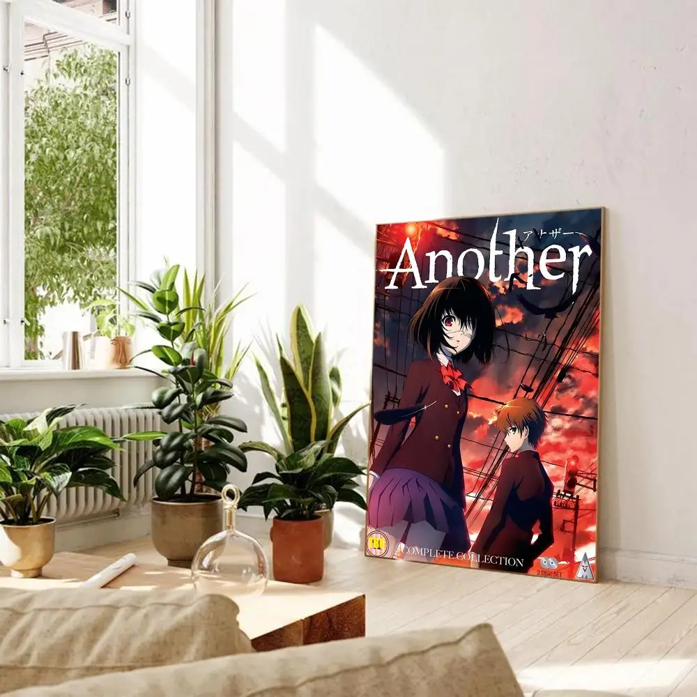 Japanese Horror Anime Another Poster Posters Sticky HD Quality Wall Art Retro Posters for Home Kawaii Room Decor