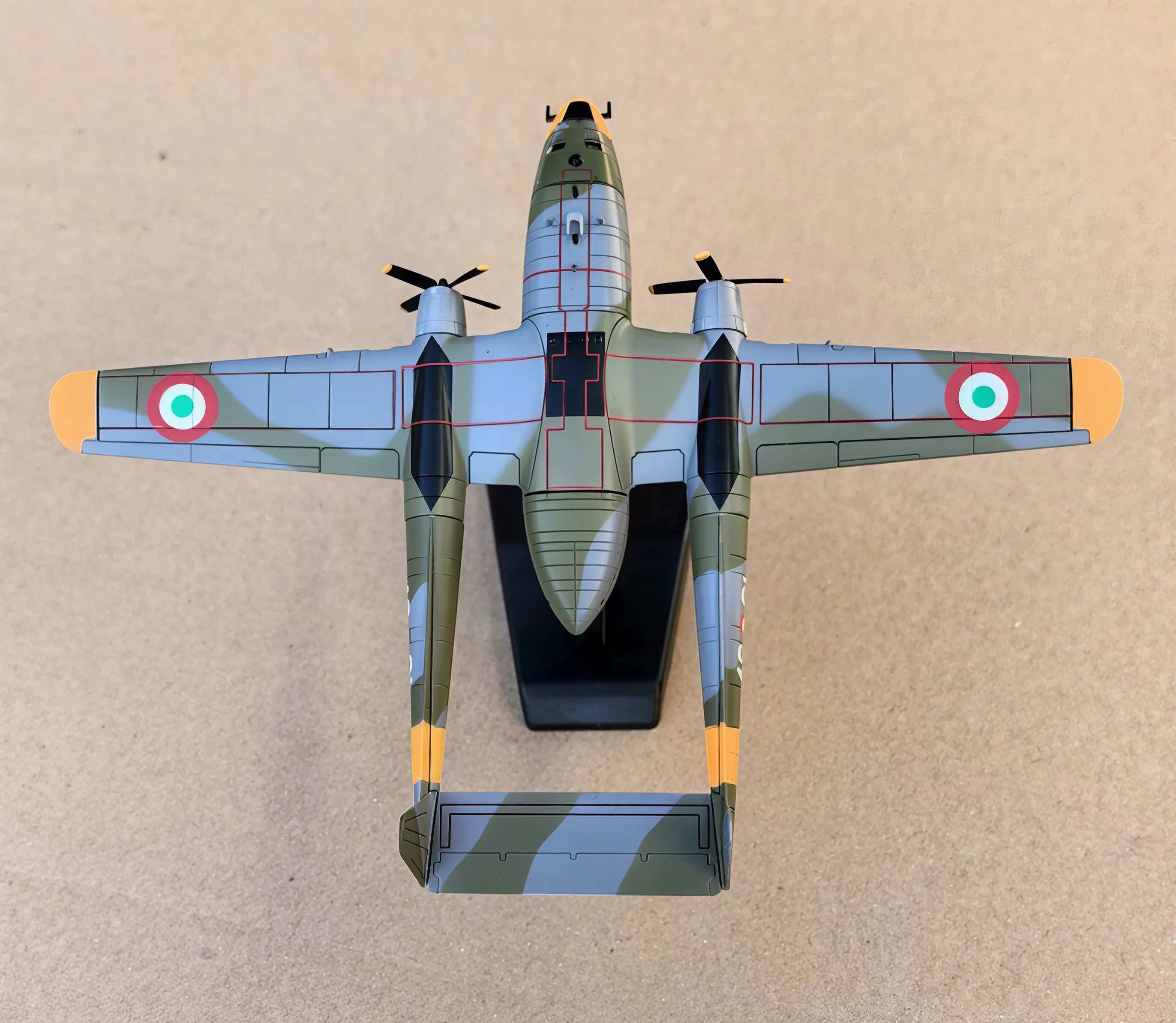 Diecast 1:200 Scale Alloy Flight Carriage C-119G Transport Airplane Models Fighter Aircraft For Static Collection With Propeller