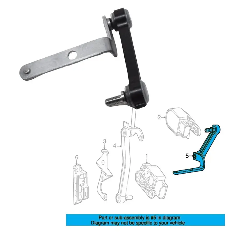 ABTD-Strut Car Rear Right Height Sensor Link A1663200832 For GLS X166 ML W166 GLE W292 Headlight Level Sensor view 4