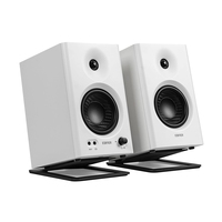 2Pack Tilted Computer Bookshelf Speaker Holder for Edifier MR4 MR3 MR3BT Studio Monitors Risers Desk Stand for Eris e3.5