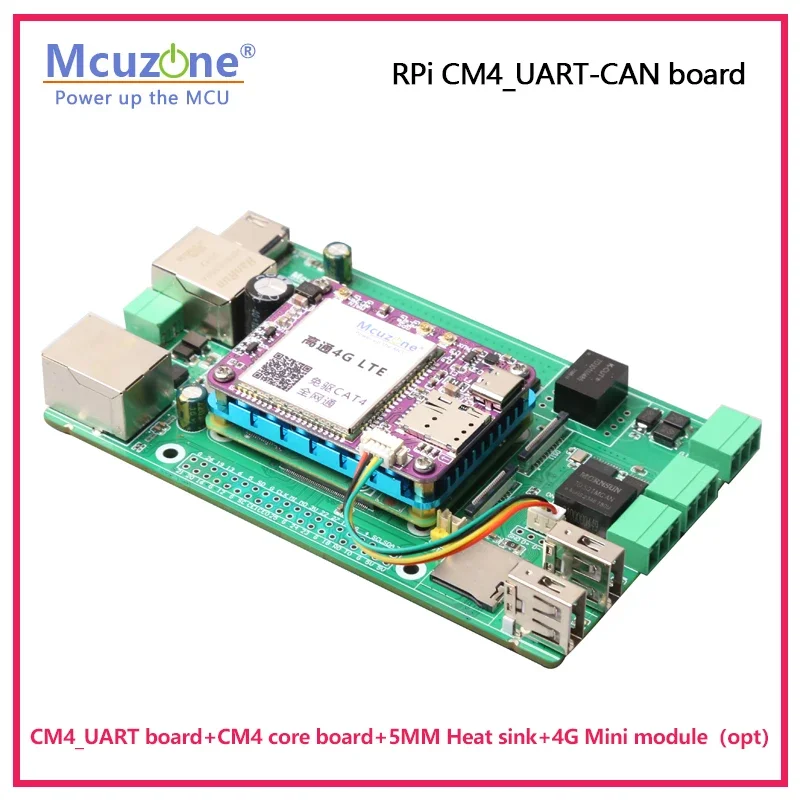 Placa de CM4_UART-CAN Raspberry Pi