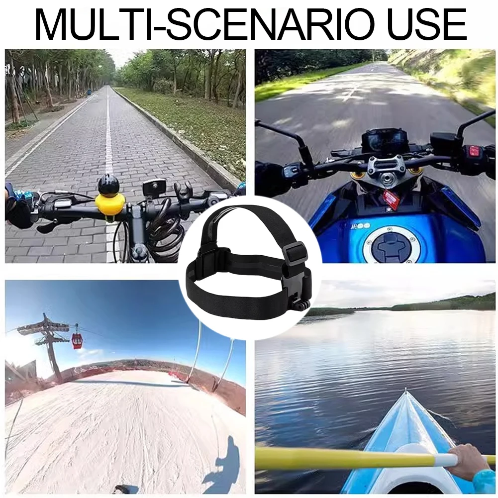 3Pcs Head-Mounted Mobile Phone Holder with Phone Clip Mobile Phone Fixed Bracket Anti-Slip for Walking Cycling Hiking Skiing