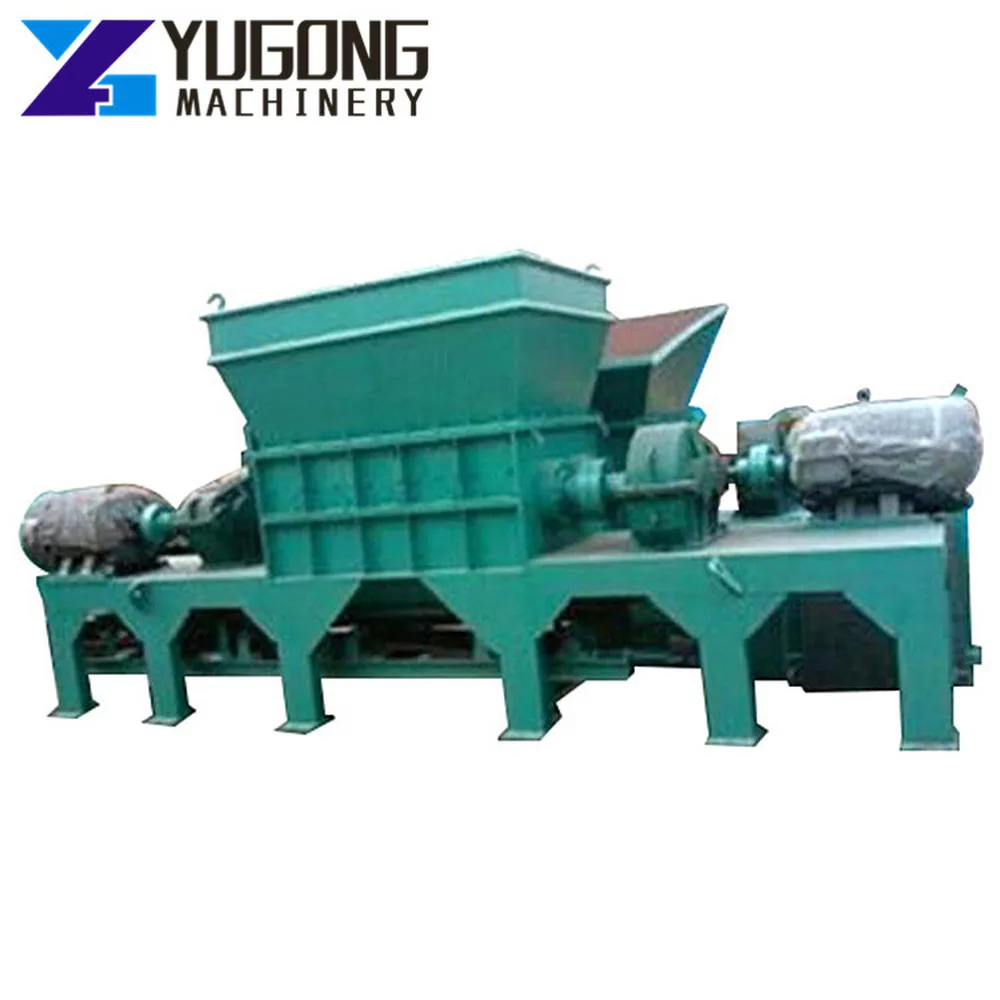 Scrap Metal Shredder Heavy Duty Car Waste Steel Double Shaft Shredder Plastic/Tire/Metal/Waste/Glass/Drum/Scrap Waste Shredder