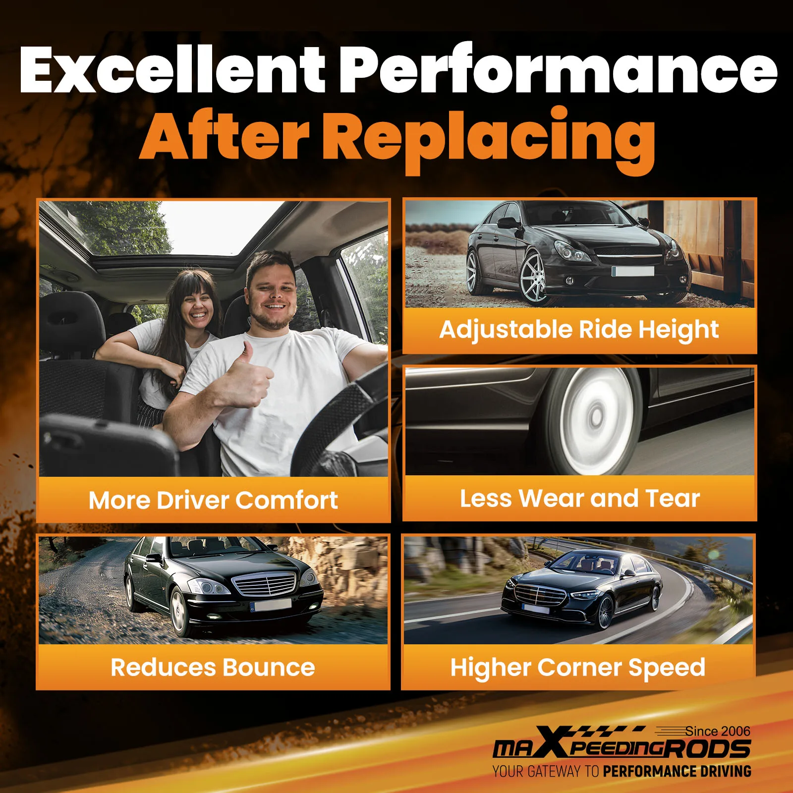 

Front Air Suspension Spring fit Mercedes-Benz W221 S280/S300/S350/S400/S450/S500