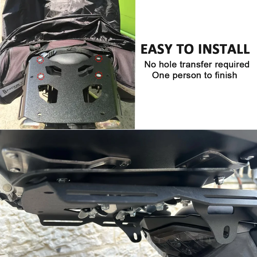 Motorcycle Modified Parts For Kawasaki Versys650 15-23 Rear Enlargement Tail Rack Suitcase Luggage Carrier Board Shelf Bracket