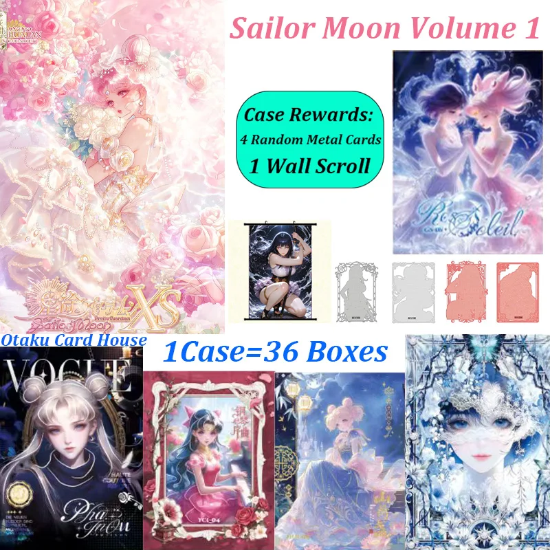 Sailor Moon Cards Anime Waifu Cards Booster Box - First Edition Rare Flash Cards Featuring Tsukino Usagi Mizuno Ami Collectible