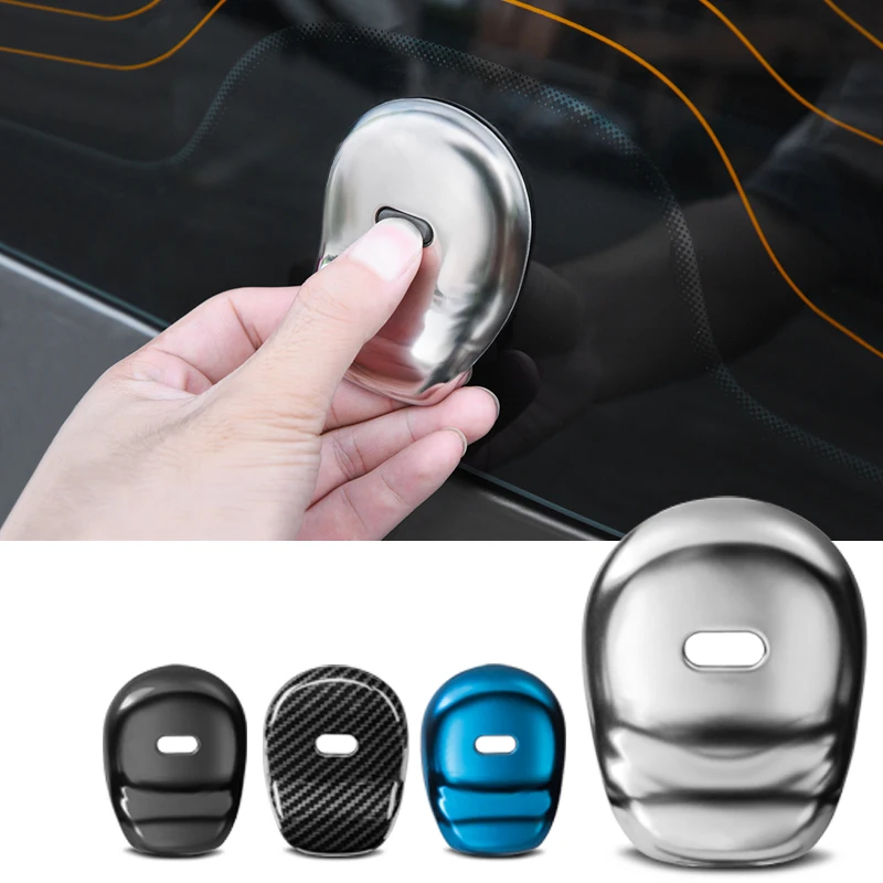 For Smart 453 Modified Fortwo Exterior Accessories Car Rear Trunk Tailgate Windshield Door Handle Button Decoration Patch Cover