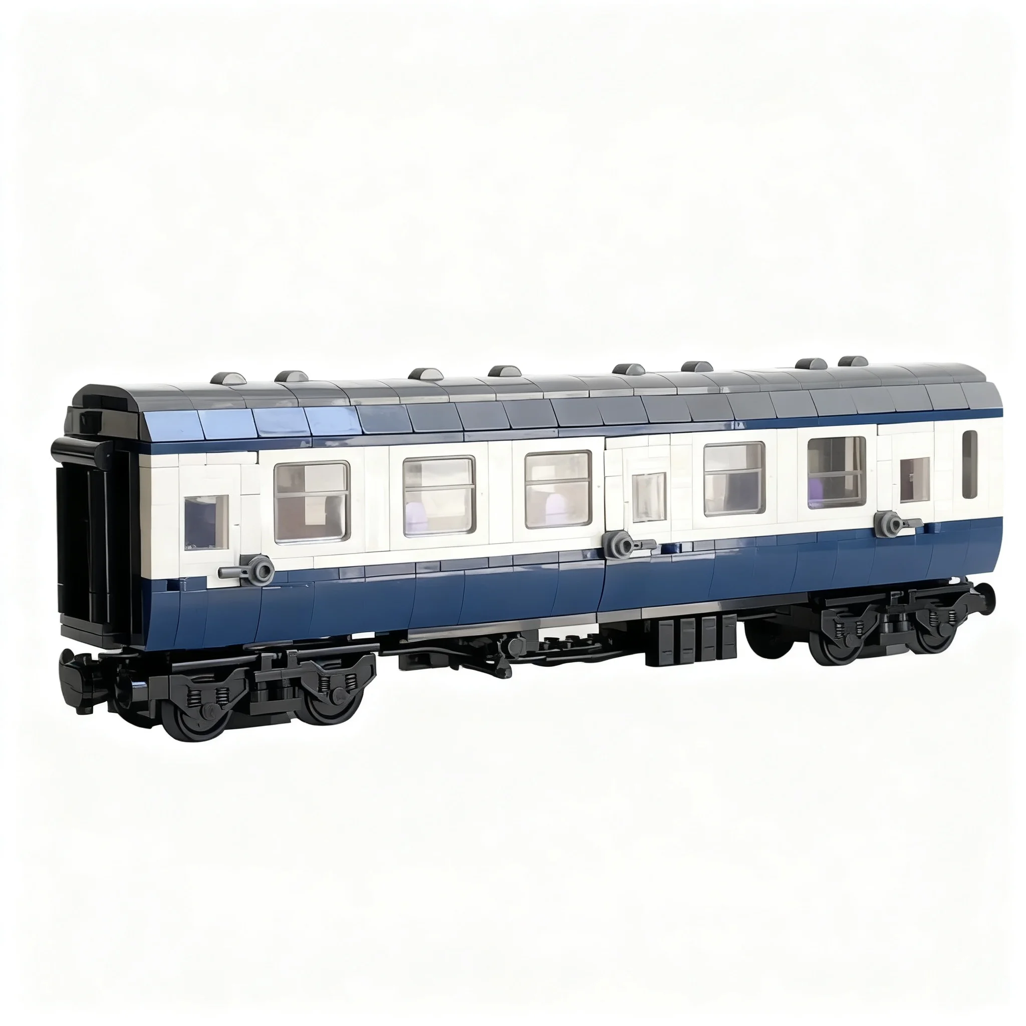 1654pcs MOC Train BR Mark MK1 Open Brake Coaches Model Building Blocks Construction Assemble Education Birthday Display Brick