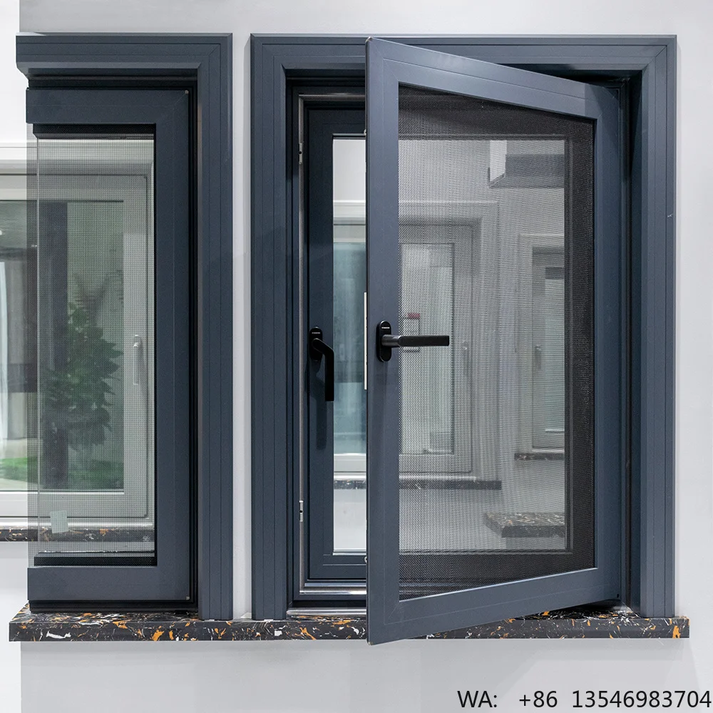 

Double Glazed Windows Florida Approved Casement Windows Thermal Break System Windows Aluminium Swing Graphic Design Casement Win