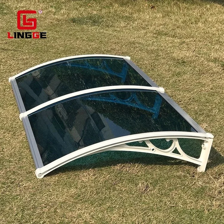 Hot Sale Multi-size Assembly Simple Style Aluminum Frame Door Canopy Customizable Durable PC Panel Snowproof Window Awning