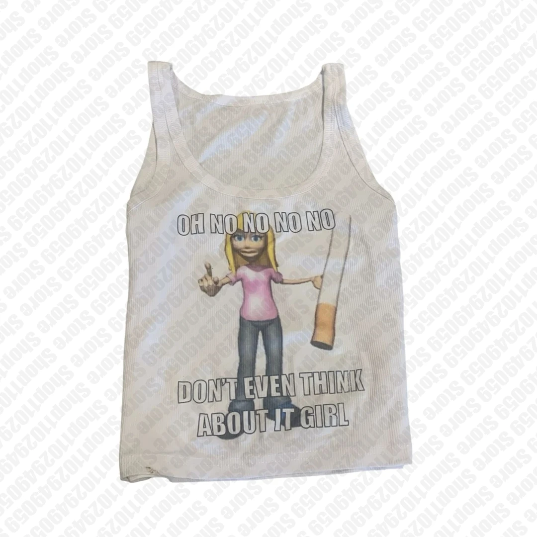 فاسق 2000s الرسومات بروتيل القمم الجرونج خمر القوطية المرأة مشد تانك القمم Y2k نمط الملابس ايمو الفتيات الطفل تيز المحاصيل الأعلى #1