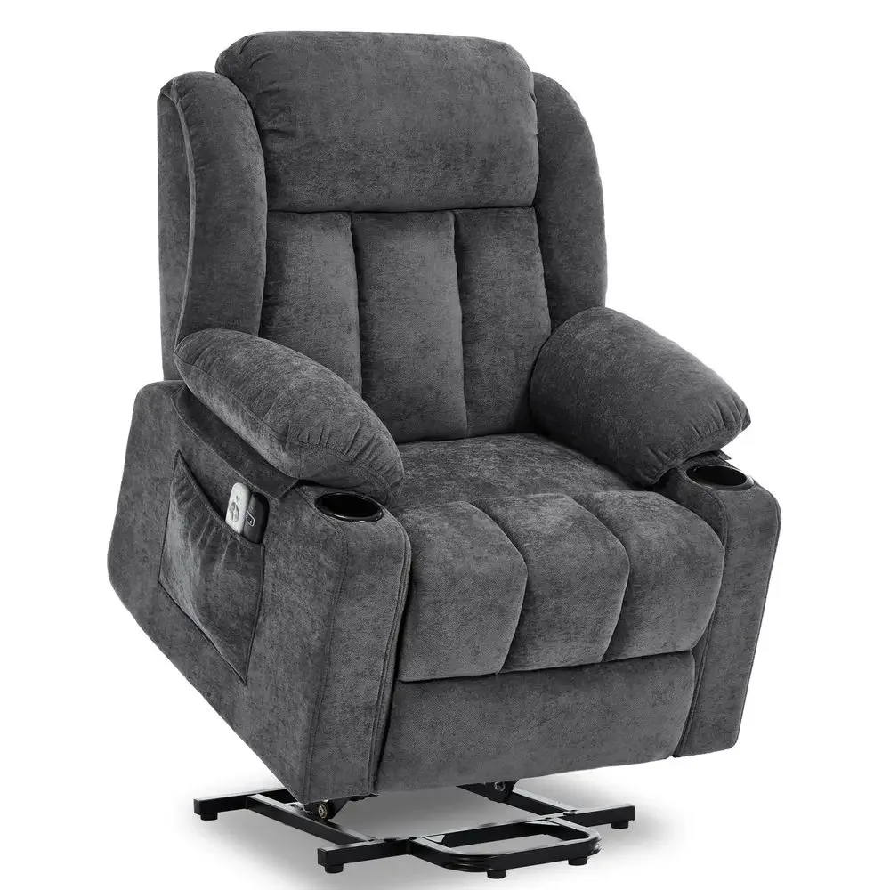 Lift Recliner Chair for Elderly with Massage and Heat, Recliner Chairs for Adults, Upgraded Fabric Reclining Sofa Chair with US