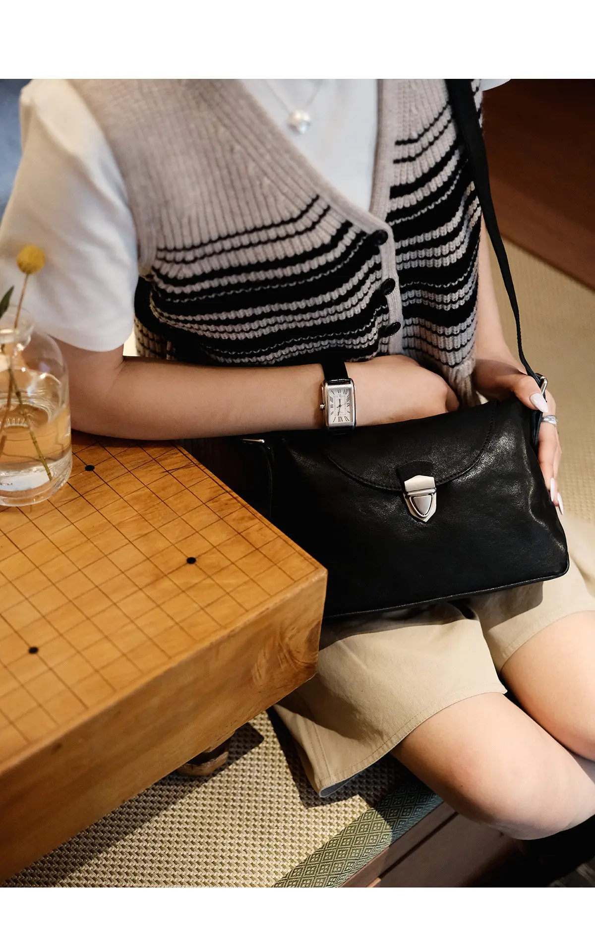 Hochwertige Damen-Umhängetasche aus echtem Leder für den täglichen Gebrauch im Freien, modische Vintage-Luxus-Schultertasche aus echtem Rindsleder – Detail 15