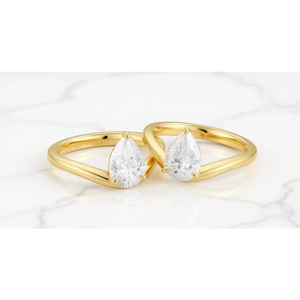 

Обручальное/помолвочное кольцо с овальным фианитом 1,5 карата из стерлингового серебра 925 пробы для женщин, размеры 4-10