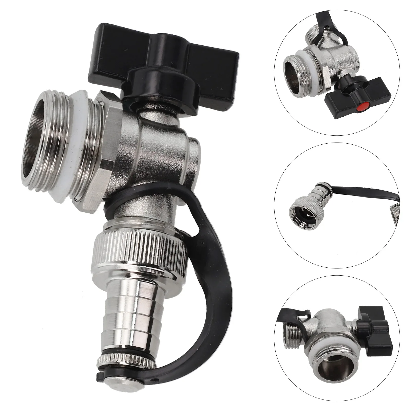 Temperature Resistant Drain Valve Connector G3 4 DN20 Brass Heating Valve Connector Manual Measurement Deviation
