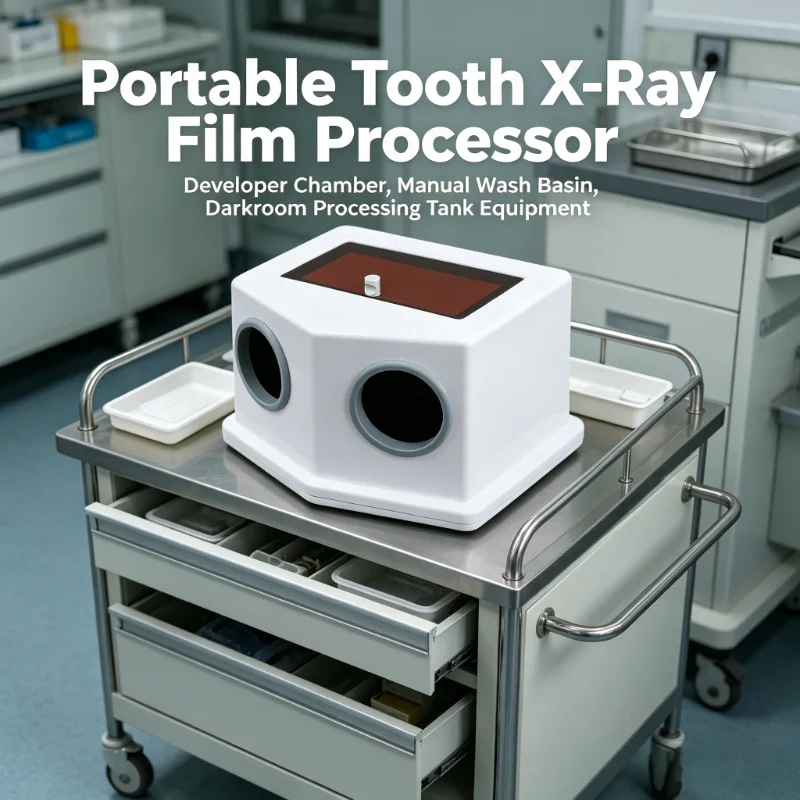 Portable Tooth X-Ray Film Processor Developer Chamber Manual Wash Basin Darkroom Processing Tank Equipment