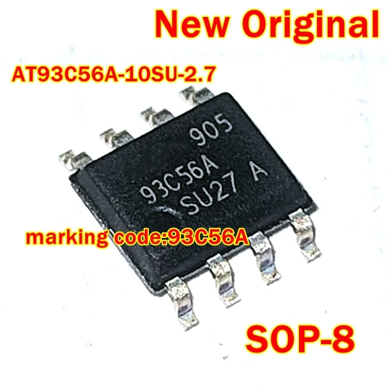 

1pcs to 100pcs AT93C56A-10SU-2.7 AT93C56A marking code:93C56A SOP-8 New Original 3-wire Serial EEPROMs 2K