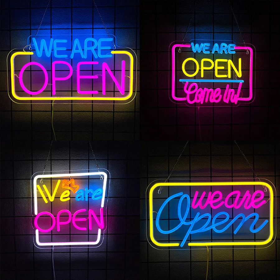 Come In We Are Open Neon Sign For Wall Decor,Led Neon Light For Karaoke,Bar,Restaurant,Party,Cafe,Salon,Game Room Decor,Hotel