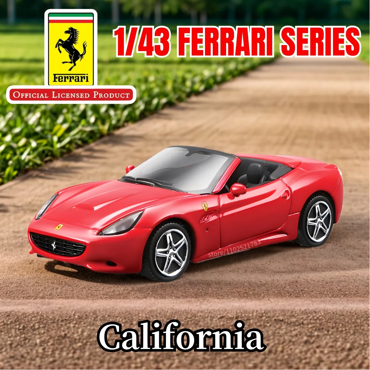 Bburago 1:43 Ferrari California Replica Car Model Original 458 488 Enzo Diecast Miniature Art Boutique Xmas Kid Boy Toy