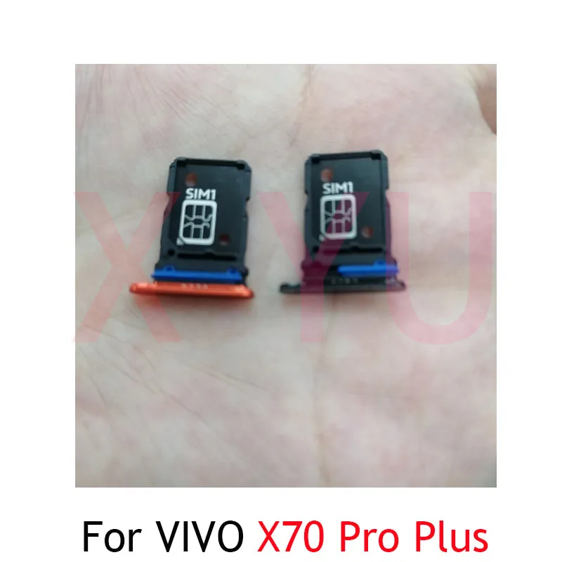 Vivo X70 Pro Plus X80 Pro V2133A V2104 용 Sim 카드 트레이 홀더, Sim 카드 슬롯 트레이 홀더 Sim 카드 리더 소켓