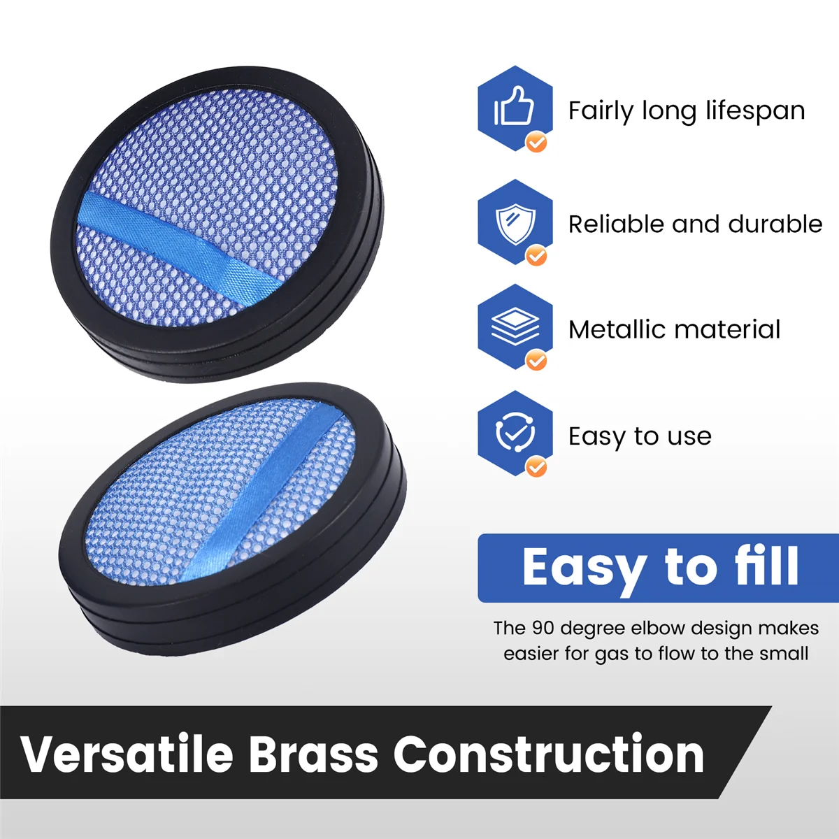 2 шт. запасные части для пылесоса, аксессуары для бытового пылесоса, моющийся фильтр Hepa для PhilipsN02R