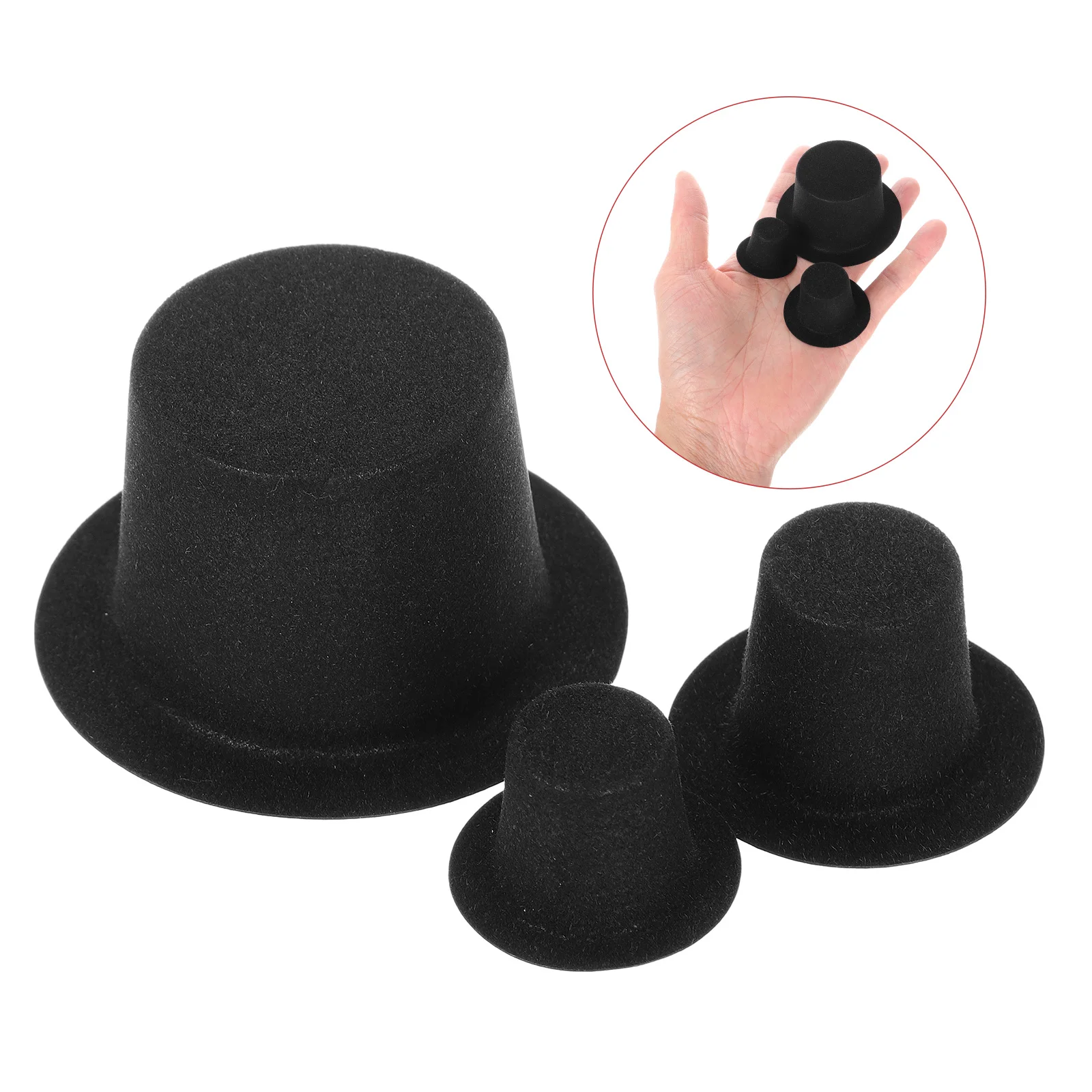 

Mini Hat Hats Christmas Tiny Party Small Snowman Crafts for Felt Snowmen Decor