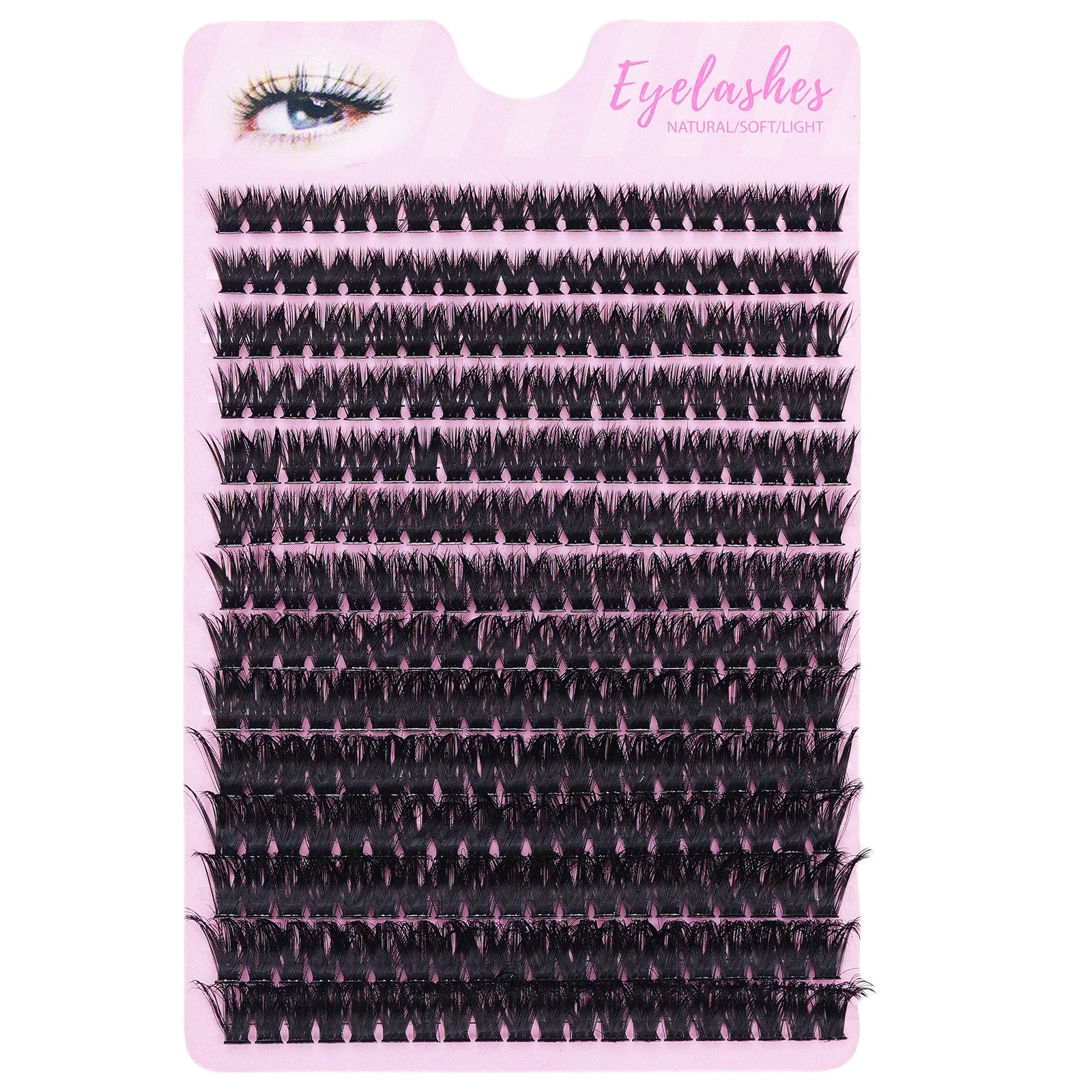 280 Stück 80D gefälschte Wimpern D Curling Wimpern Cluster DIY dicke individuelle Wimpernverlängerungen 8–16 mm dichte Volumen-Cluster-Wimpern – Detail 6