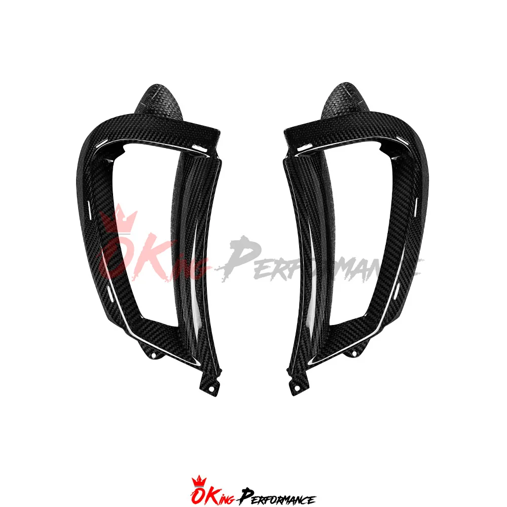 

Dry Carbon Fiber Front Bumper Parts For Mclaren 720S Side Vent Cover body kit