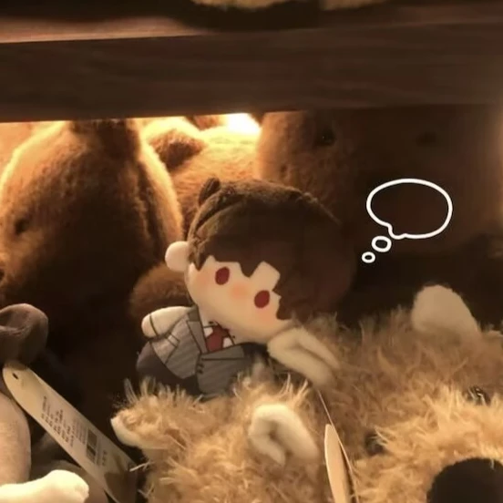 Muñeca oficial original de algodón "Light and Night Love", 10cm, "Lu Chen,Xiao Yi,Qi Sili,Xia Mingxing", cuerpo impreso con montura de gafas