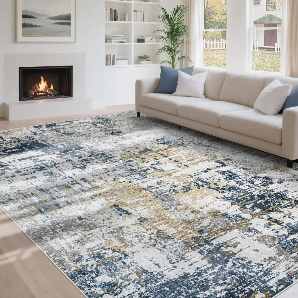 

6x9 Area Rugs for Living Room: Washable Modern Abstract Rug Large Soft Non Slip Rug Indoor Low Pile Carpet for Bedroom Dining Ro