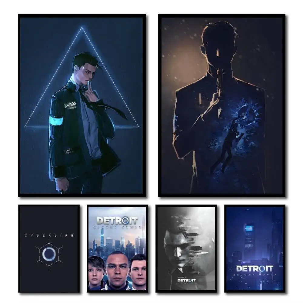 Affiches du film Hot Game D-Detroit Become Human, impression HD, décoration murale Vintage pour la maison, la salle d'étude