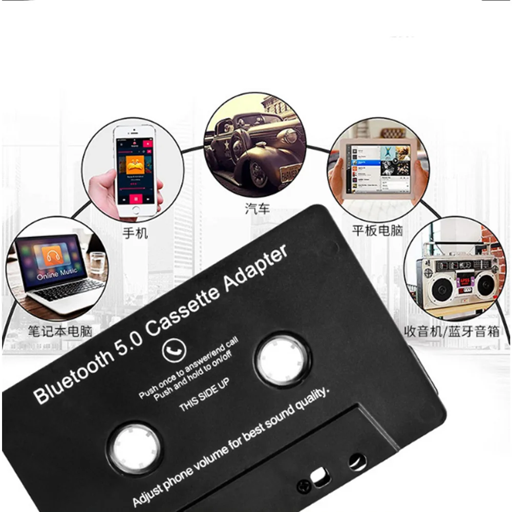 Universal Car Tape Bluetooth Converter MP3/SBC/Stereo Bluetooth Audio Cassette For Aux Adapter Smartphone Cassette Adapter