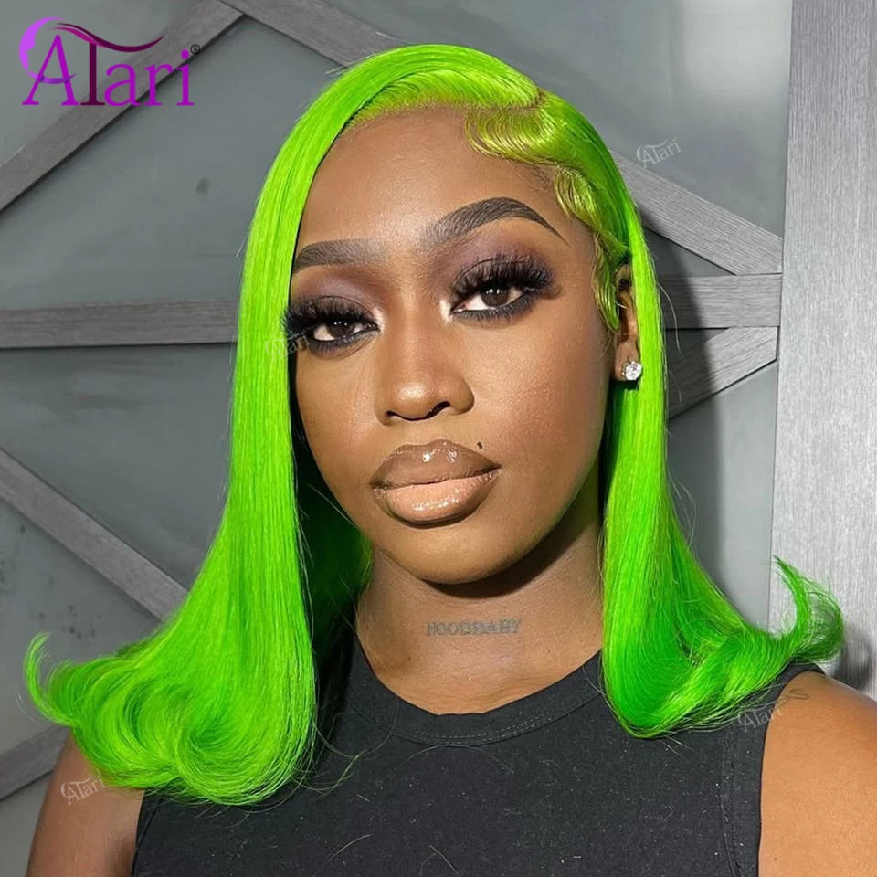 

Парик-каре Atari Grass Green, прямой, 13x4, с полной кружевной передней частью, прозрачный, светло-зеленый, цвет 613, короткий парик-каре из натуральных человеческих волос