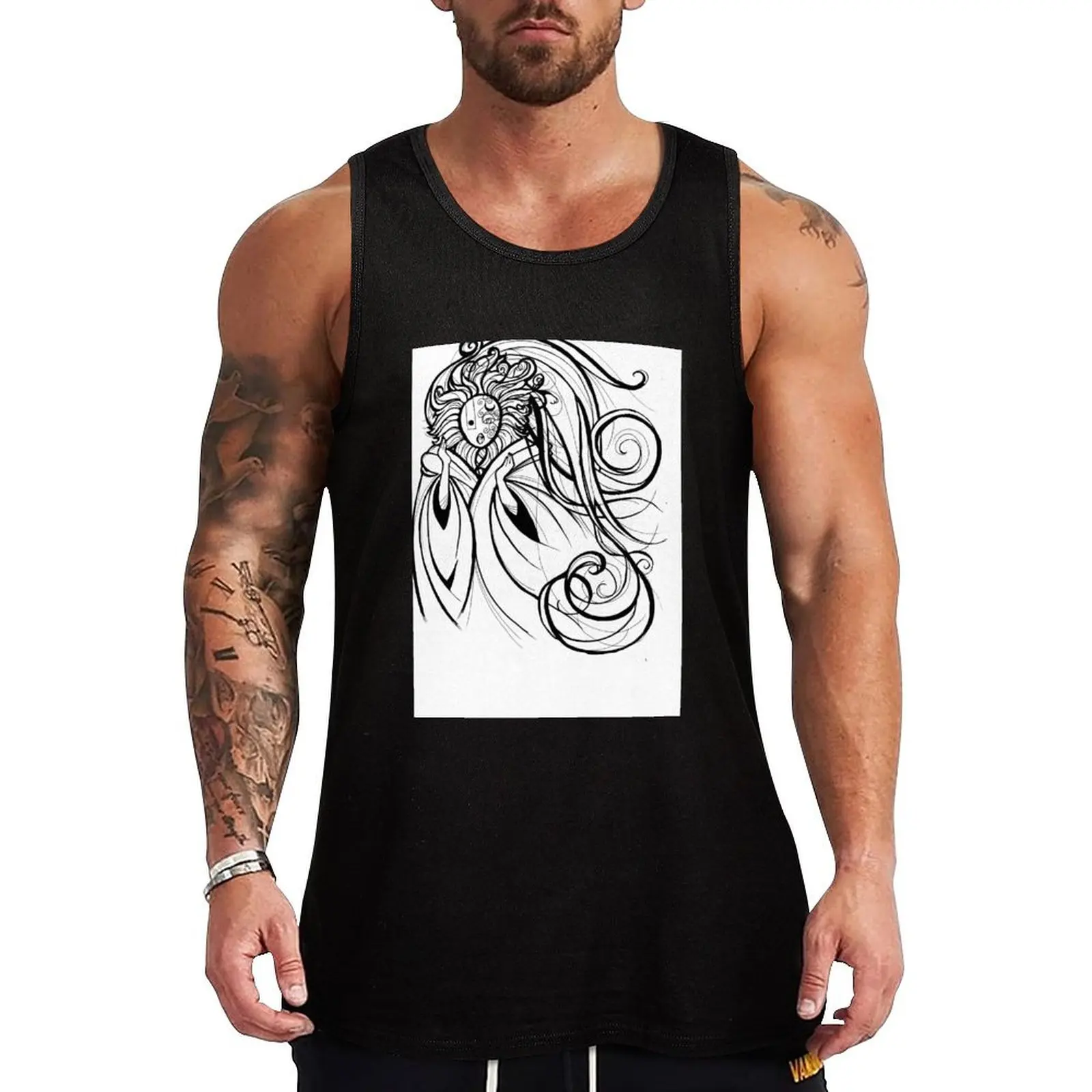 Wind Magic Tank Top Sleeveless Gym Tank Top Fitness Training Quick Dry