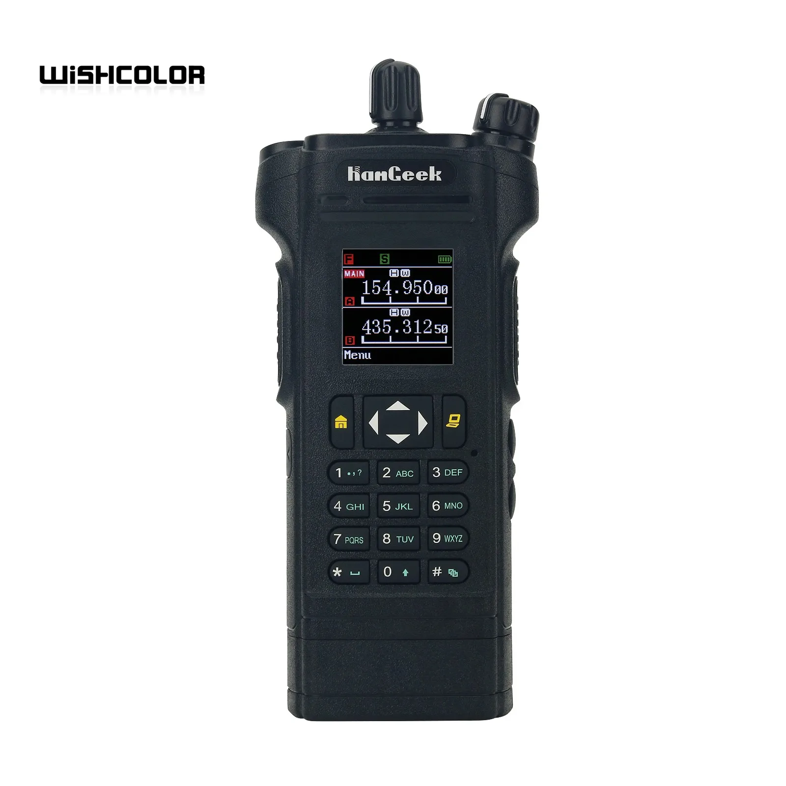 HAMGEEK APX-8000 12W Dual Band Radio VHF UHF Handheld Transceiver with Dual PTT Duplex Working Mode