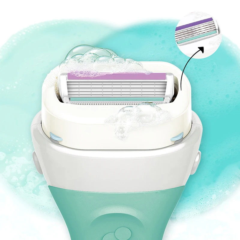 Phụ Nữ Tóc Cạo An Toàn Lưỡi Dao Ban Đầu Dao Cạo Râu Schick Trực Giác Tự Nhiên Da Nhạy Cảm