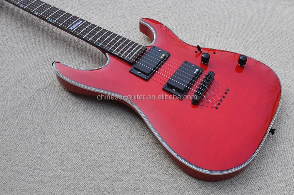 Flyoung High Quality Electric Guitar Custom Made Stringed Instruments Red 6 Strings guitar