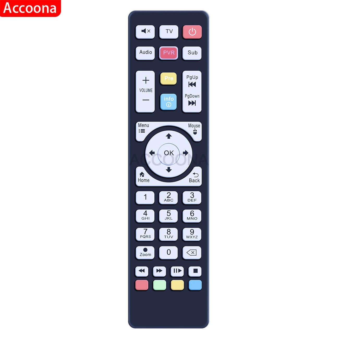 Remote control for Maxytec Infinity PRO 8K IPTV Receiver PVR Android 7.1 5G Wif Stream Xtream