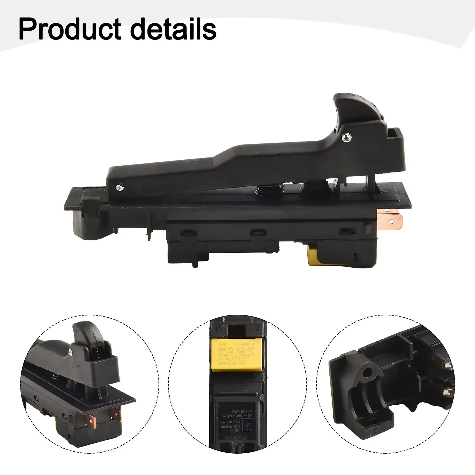 Lock On Trigger Switch for GA9030 GA9020 GA7030 GA7020 G18SE3 Angle Grinder Spare Part Electric Tools Plastic Metal