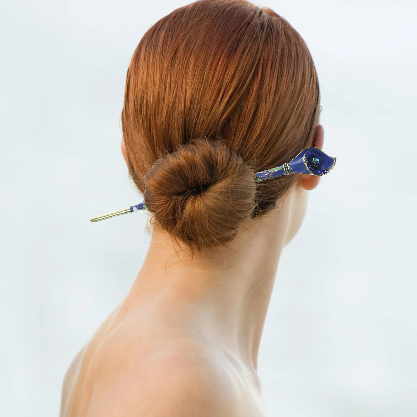 

Cloisonne Hairpin Vintage Alloy Stick Women Decorative Retro Headgear Party Casual Accessory Hair Chopsticks Stylish Gift Unique