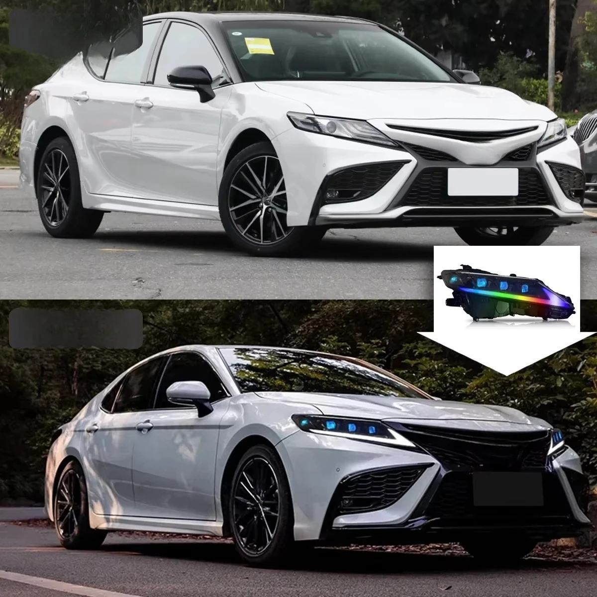 Car Light for 2018-2023  8th Camry RGB Headlight DRL Dynamic Lamps Sequential Turn Signal