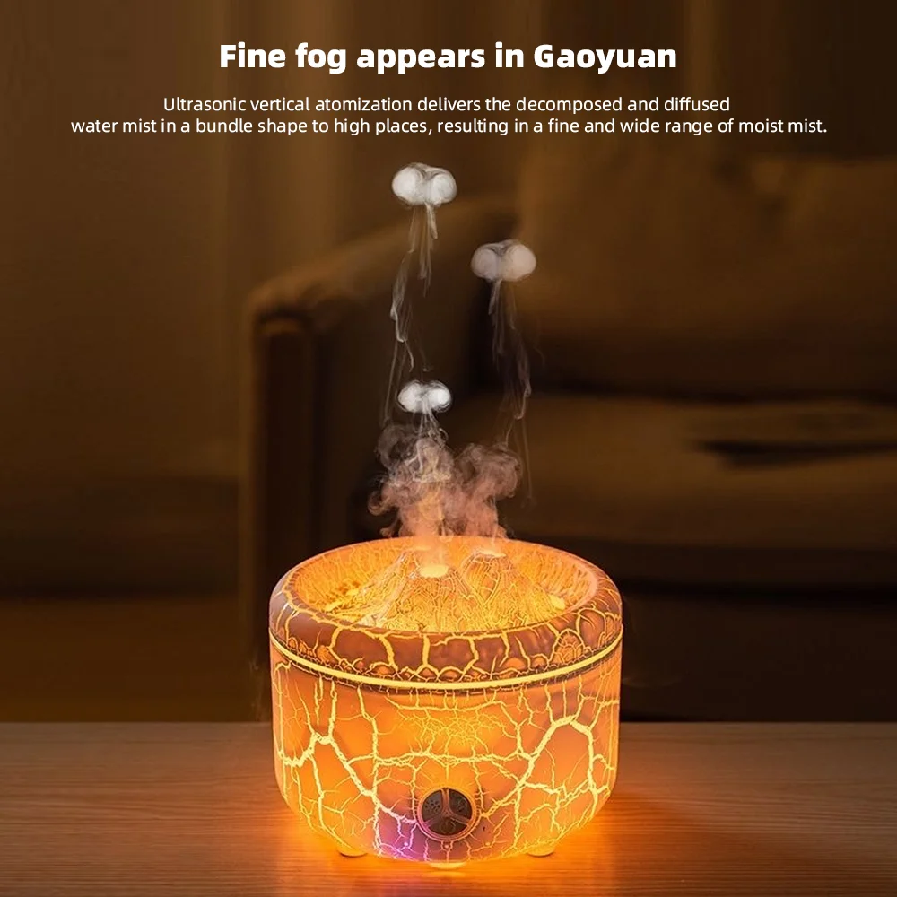500ml Aromatherapy Diffuser with Remote Control Multi Color Changing Lights Humidifier With 2 Mist Modes for Home Office Room