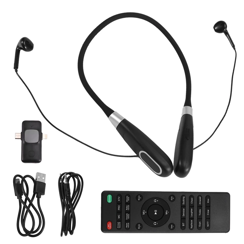 Bluetooth Wireless Live Sound Card All-In-One Headset Built-In Sound Card Wireless Receiver Live Headset Live Streaming