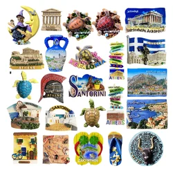 Europe Greece 3D Fridge Magnets Refrigerator Stickers Tourist Souvenir Decoration Articles Handicraft Gifts