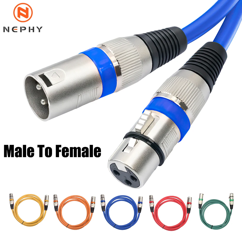 Balanced XLR Cable 3 Pin High quality For Mixer Amplifier Mic Sound card Cannon Plug Connector 3/5/10 Meters Long Extension Wire