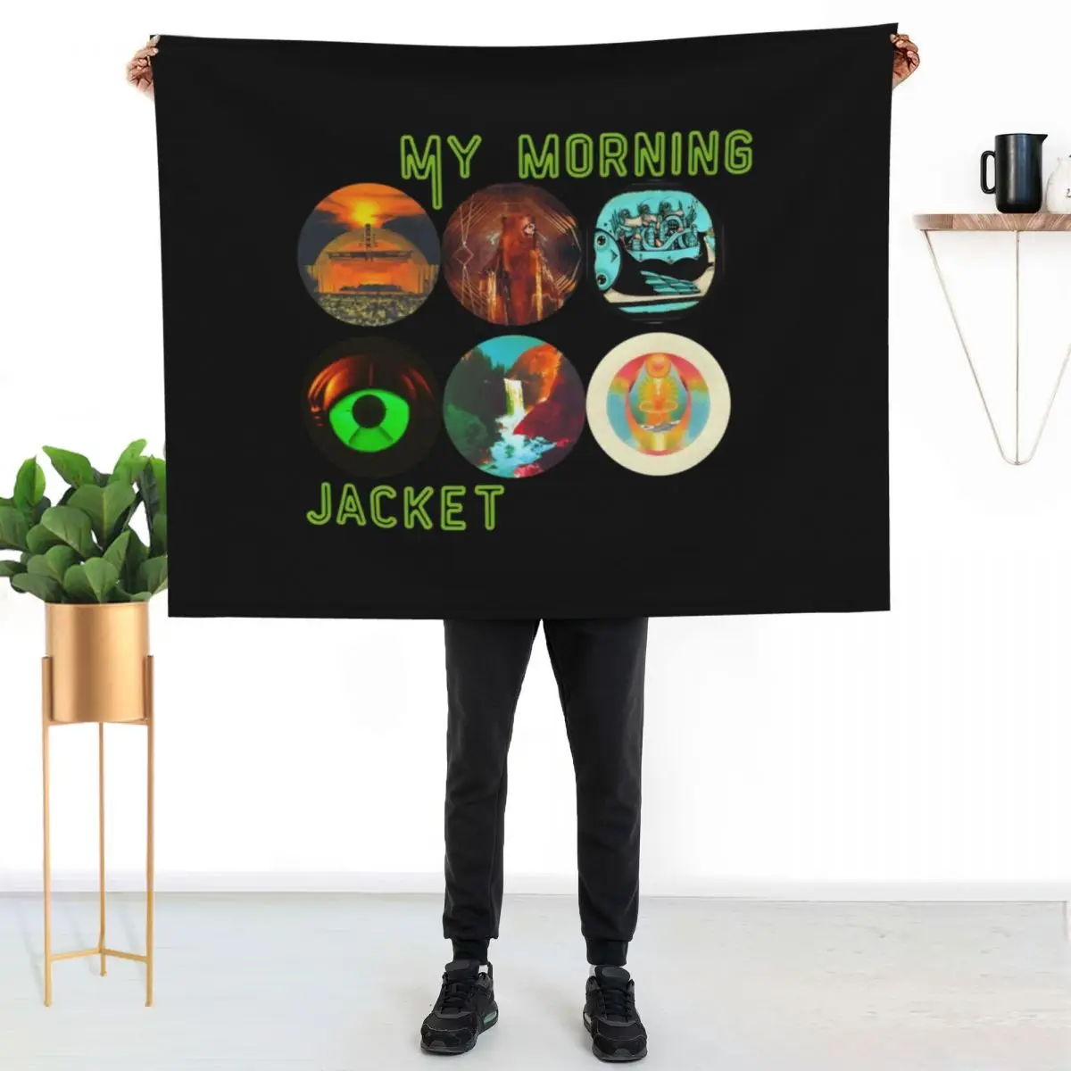 my morning jacket t my morning jacket album covers sticker Classic Throw Blanket Decorative Sofas Thin halloween Blankets