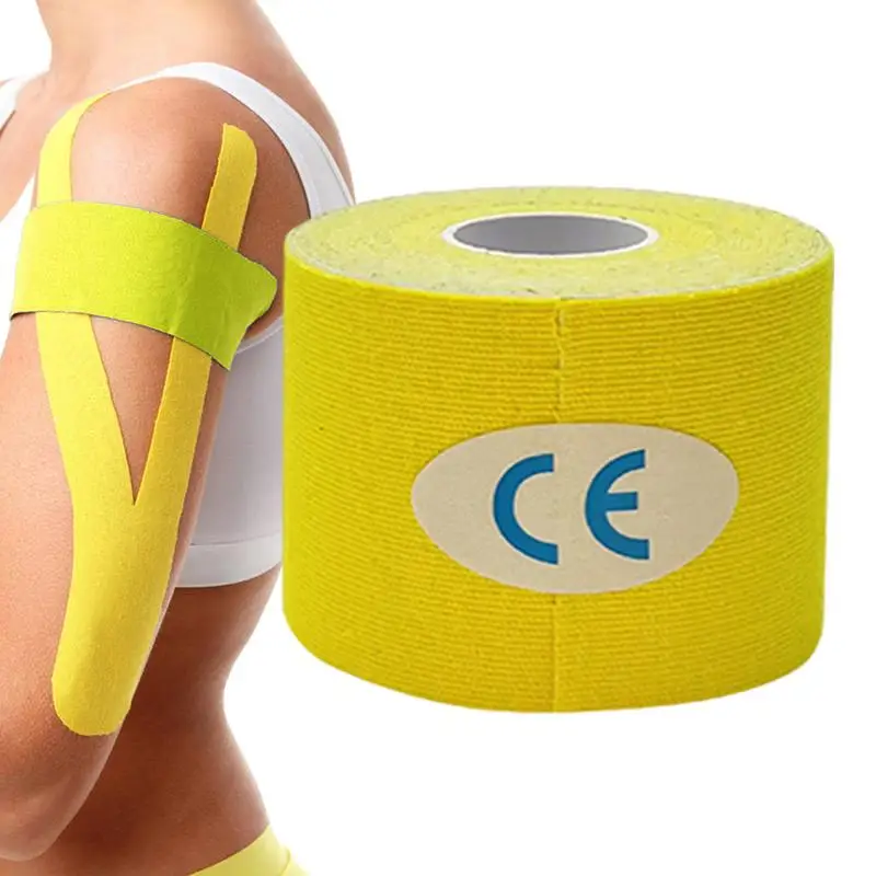 Athletic Kinesiology Tape Breathable Kinesiology Tape Effective Support Precut Strips Elastic Comfort For Daily Exercise