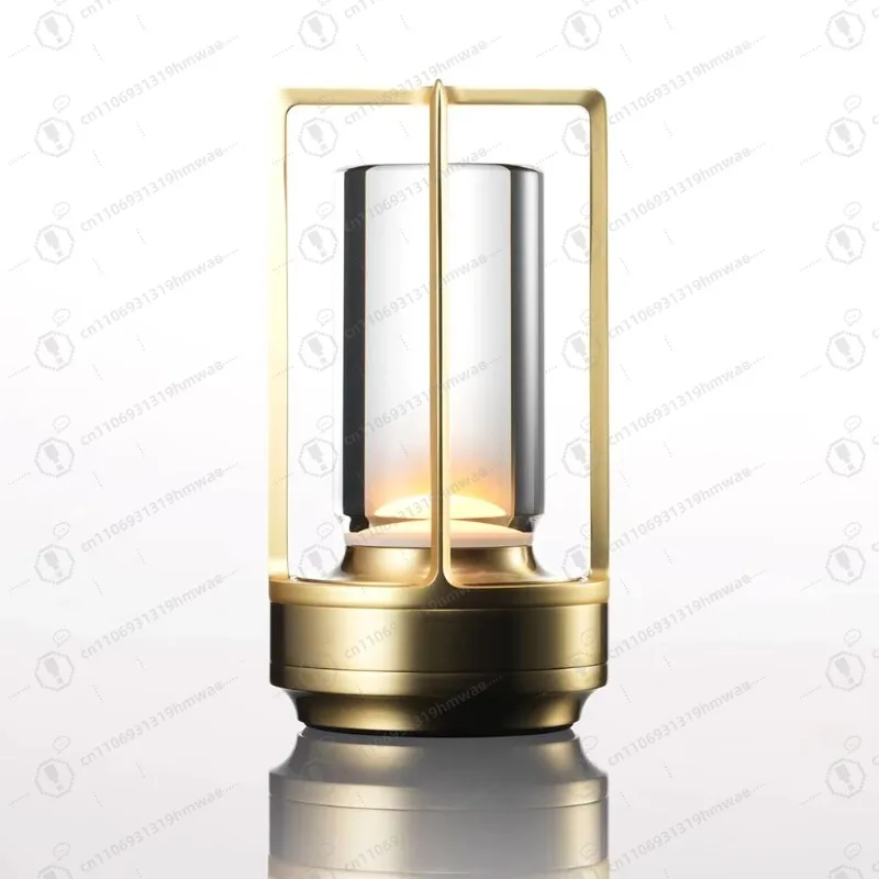 

Modern Lanterns, Crystal Night Lights, Dining Candle-type Luminous Table Lamps, Frosted Glass, Touch Dimming